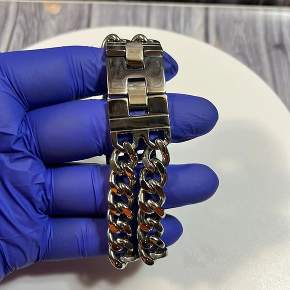 AWESOME THOR VIKING STAINLESS STEEL LINK BRACELET. - Picture 4 of 9